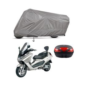 Teksin Piaggio X8 200 Arka Çanta Uyumlu A+ Kalite Gri Motosiklet Brandası