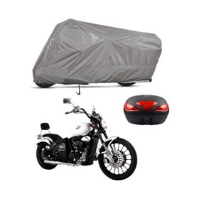 Teksin Regal Raptor DD 250E-10 Arka Çanta Uyumlu A+ Kalite Gri Motosiklet Brandası