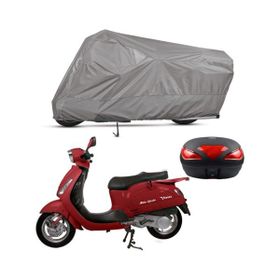 Teksin Rmg Venice Arka Çanta Uyumlu A+ Kalite Gri Motosiklet Brandası