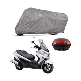Teksin Suzuki Burgman UH 200 Arka Çanta Uyumlu Motosiklet Brandası