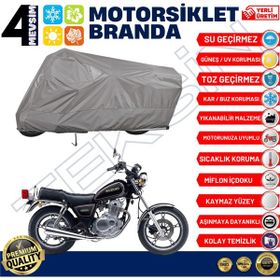 Teksin Suzuki GN 250 A+ Kalite Gri Motosiklet Brandası