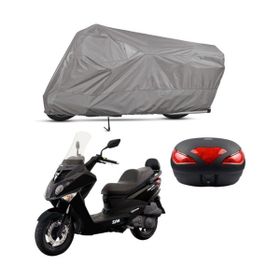 Teksin Sym Joyride Evo 200I Arka Çanta Uyumlu A+ Kalite Gri Motosiklet Brandası