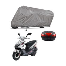 Teksin Sym VS 150 Arka Çanta Uyumlu A+ Kalite Gri Motosiklet Brandası