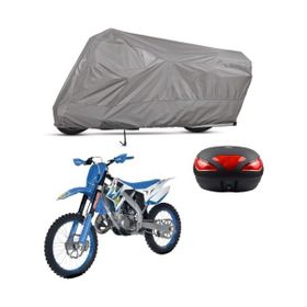 Teksin Tm Racing MX 125 Arka Çanta Uyumlu A+ Kalite Gri Motosiklet Brandası