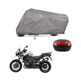 Teksin Triumph Tiger Explorer XCX Arka Çanta Uyumlu Motosiklet Brandası