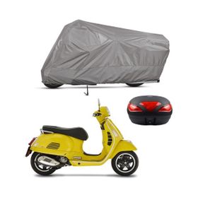 Teksin Vespa GTS 300 Arka Çanta Uyumlu Motosiklet Brandası