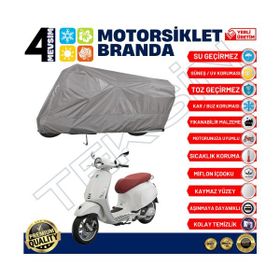 Teksin Vespa LX 150 3V Ie A+ Kalite Gri Motosiklet Brandası