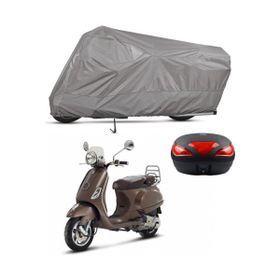 Teksin Vespa LXV 125 Arka Çanta Uyumlu Motosiklet Brandası