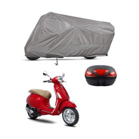 Teksin Vespa Primavera 150 Arka Çanta Uyumlu Motosiklet Brandası