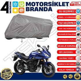 Teksin Yamaha FZ6 Fazer S2 A+ Kalite Gri Motosiklet Brandası
