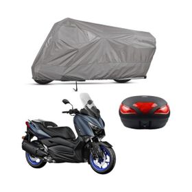 Teksin Yamaha X-Max 250 Arka Çanta Uyumlu A+ Kalite Gri Motosiklet Brandası