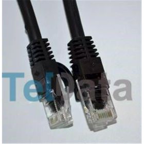 Teldata TLD-1000S Cat6 10 mt Siyah UTP Patch Kablo