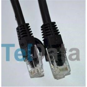 Teldata TLD-1000S Cat6 10 mt Siyah UTP Patch Kablo