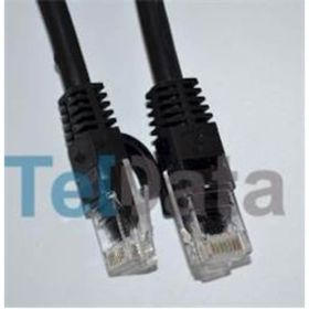 Teldata TLD-100S Cat6 1 mt Siyah UTP Patch Kablo