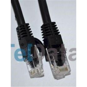 Teldata TLD-100S Cat6 1 mt Siyah UTP Patch Kablo