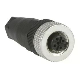 Telemecanique Sensors XZ-CC12FDM40B M12 4 Pinli Düz Konnektör
