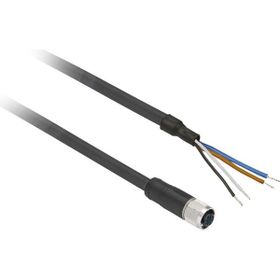 Telemecanique Sensors XZC-P1141L2 M12 4 Pinli Düz 2m Kablolu Konnektör
