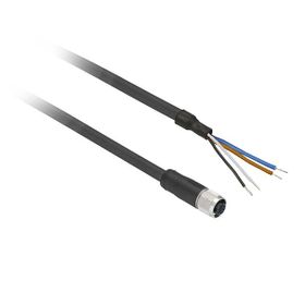 Telemecanique Sensors XZC-P1141L5 M12 4 Pinli Düz 5m Kablolu Konnektör