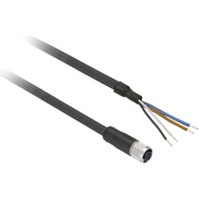 Telemecanique Sensors XZC-P1141L5 M12 4 Pinli Düz 5m Kablolu Konnektör