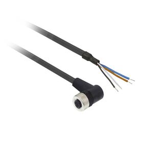 Telemecanique Sensors XZC-P1241L2 M12 4 Pinli 90 Derece 2m Kablolu Konnektör