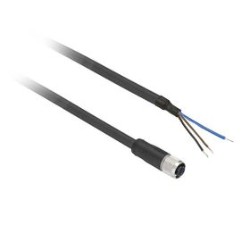 Telemecanique Sensors XZCP0566L2 2m 3 Pimli M8 Dişi Düz Kablolu Konnektör