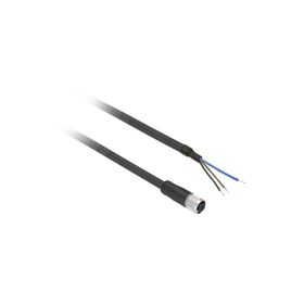 Telemecanique Sensors XZCP0566L2 2m 3 Pimli M8 Dişi Düz Kablolu Konnektör