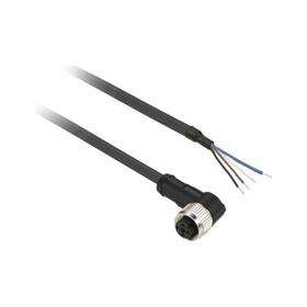 Telemecanique Sensors XZCP1041L5 5m 4 Pimli M8 Dirsekli Dişi Ön Kablolu Konnektör