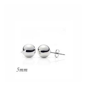 Teleplus 5 mm Gümüş Top Küpe