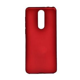 Teleplus Alcatel 3 2019 Lüks Silikon Kırmızı Nano Ekran Koruyucu Cep Telefonu Kılıfı