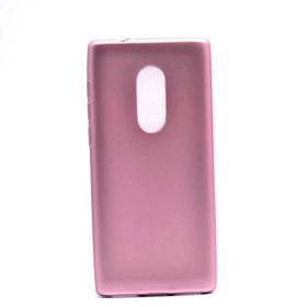Teleplus Alcatel 5 Bordo Lüks Silikon Kılıf+Nano Ekran Koruyucu