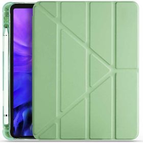 Teleplus Apple iPad Pro 10.5 Tri Folding Smart Cover Standlı Kalemlikli Kapak Haki Yeşil Kılıf