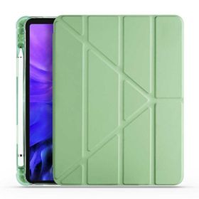 Teleplus Apple iPad Pro 10.5 Tri Folding Smart Cover Standlı Kalemlikli Kapak Haki Yeşil Kılıf