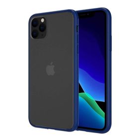 Teleplus Apple iPhone 11 Pro Max Ultra Koruma Sert Lacivert Silikon Kılıf