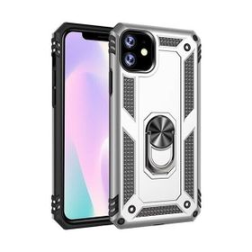 Teleplus Apple iPhone 11 Vega Yüzüklü Standlı Kapak Gri Kılıf