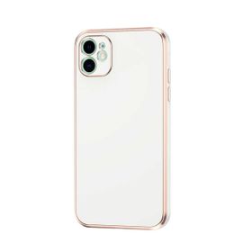 Teleplus Apple iPhone 12 Kamera Korumalı Lazer Bark Silikon Siyah Kılıf