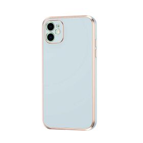 Teleplus Apple iPhone 12 Kamera Korumalı Lazer Bark Silikon Siyah Kılıf