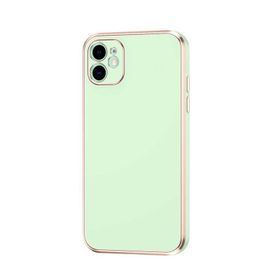 Teleplus Apple iPhone 12 Kamera Korumalı Lazer Bark Silikon Siyah Kılıf
