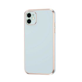 Teleplus Apple iPhone 12 Kamera Korumalı Lazer Bark Silikon Siyah Kılıf