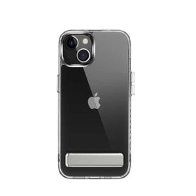 Teleplus Apple iPhone 13 Hibrid Lstand Kapak Silikon Şeffaf Kılıf