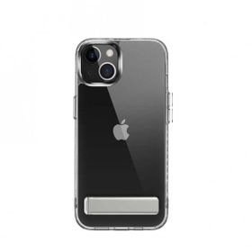 Teleplus Apple iPhone 13 Hibrid Lstand Kapak Silikon Şeffaf Kılıf