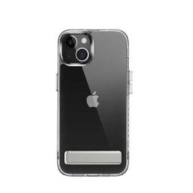 Teleplus Apple iPhone 13 Hibrid Lstand Kapak Silikon Şeffaf Kılıf