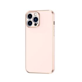 Teleplus Apple iPhone 13 Pro Max Kamera Korumalı Lazer Bark Silikon Rose Gold Kılıf