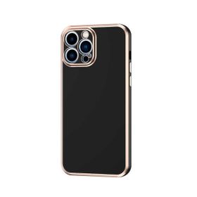 Teleplus Apple iPhone 13 Pro Max Kamera Korumalı Lazer Bark Silikon Rose Gold Kılıf