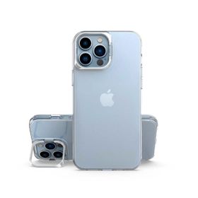 Teleplus Apple iPhone 13 Pro Skuba PC Sert Standlı Silikon Rose Gold Kılıf
