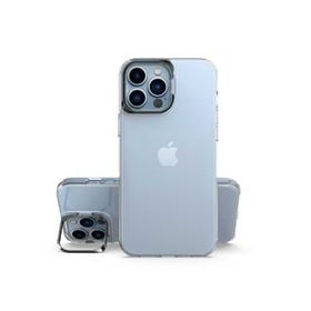 Teleplus Apple iPhone 13 Pro Skuba PC Sert Standlı Silikon Rose Gold Kılıf