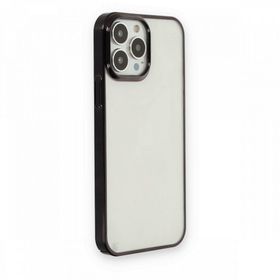 Teleplus Apple iPhone 14 Pro Max Pixel Bumper Sert Silikon Siyah Kılıf