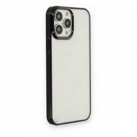 Teleplus Apple iPhone 14 Pro Max Pixel Bumper Sert Silikon Siyah Kılıf