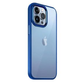 Teleplus Apple iPhone 14 Pro Max Renkli Bumper Hybrid Krom Silikon Yeşil Kılıf