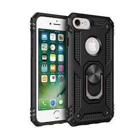 Teleplus Apple iPhone 7 Vega Yüzüklü Tank Kapak Kılıf Gümüş ve Nano Ekran Koruyucu