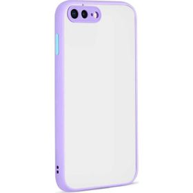 Teleplus Apple Iphone 8 Plus Hux Kamera Korumalı Mor Silikon Cep Telefonu Kılıf